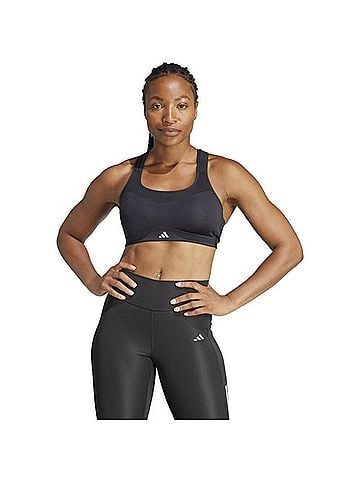 Adidas Tlrd Impact High Support Sports Bra in Black (view 2)