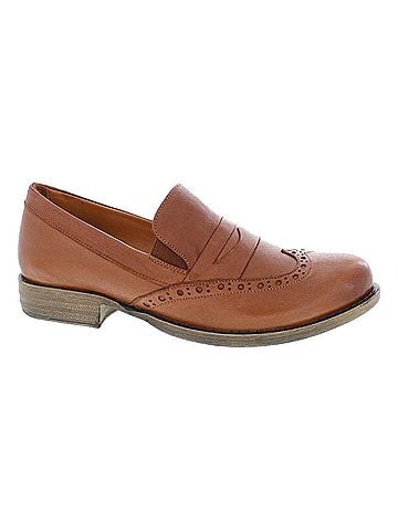 Biza Women's Erica Leather Loafers in Brandy Brown (view 1)