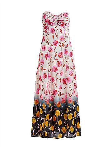 Essentiel Antwerp Heorgia Strapless Midi Dress in Fairy Tale) (view 1)