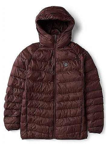 Vissla Kid's Packable Eco Puff Jacket in Brick (view 1)