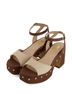 Andrea Brown Women's Two-Tone Sandal Size 10 - photo 4