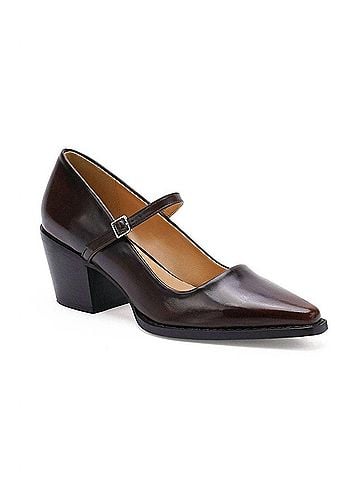 Beast Fashion Women's Tessa Mary Jane Block Heels in Black (view 2)