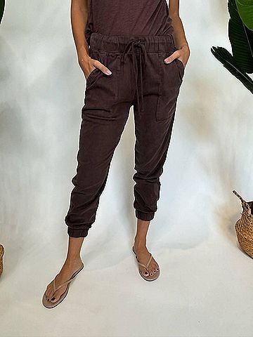 Bella Dahl Pocket Jogger in Brown (view 2)