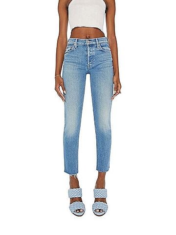 Mother Tomcat Flood Fray Jeans (view 1)
