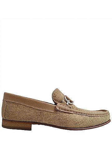 Donald J Pliner Men's Dacio Loafer in Sand Canvas (view 1)