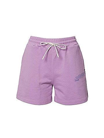 MSGM Logo-Print Track Short (view 1)