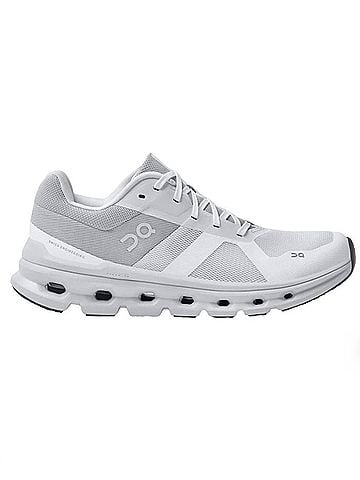 On Women's Cloudrunner Running Shoes in Whitefrost (view 1)