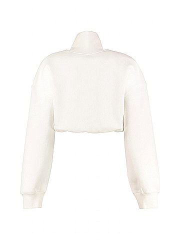 Alexander Wang Signature Logo Sweatshirt in White (view 2)
