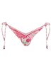Maaji Pink Sunshine Regular Rise Tie Side Bikini Bottom Size L - photo 1