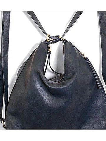 Joy Susan Women's Drew Convertible Backpack in Navy (view 2)