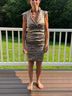 Nicole Miller Gold Cocktail Dress Size 8 - photo 3