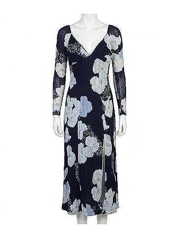 Free People Calla Midi Dress in Sky Combo (view 1)
