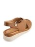 Andrea Solid Brown Women's Comfortable Wedge Sandal Size 10 - photo 2