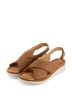 Andrea Solid Brown Women's Comfortable Wedge Sandal Size 10 - photo 4