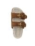 Veronica Beard Brown Prue Shearling Buckle Sandal Size 8 - photo 4