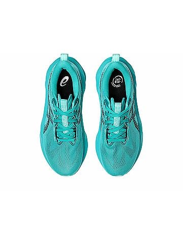 Asics Women's Novablast 5 Shoes in Wave Teal/Black (view 2)