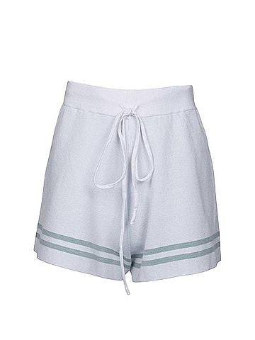 LUCCA Hygea Striped Knitted Shorts (view 1)