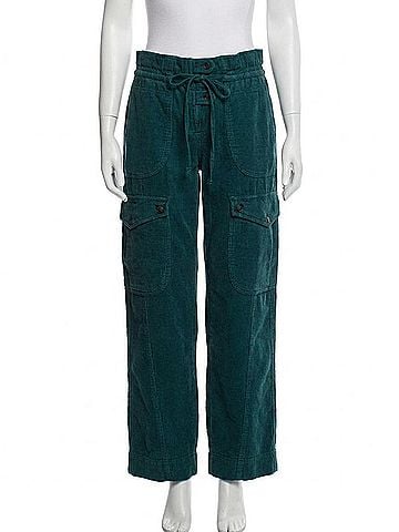 Free People Park Ave Pants in Sea Moss (view 1)