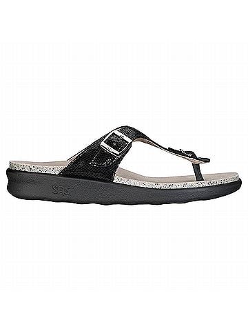 SAS Women's Sanibel Sandal in Black Snake (view 2)