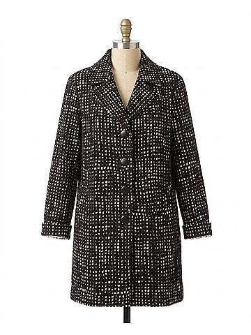 Habitat Paris Car Coat in Autumn Check (view 1)