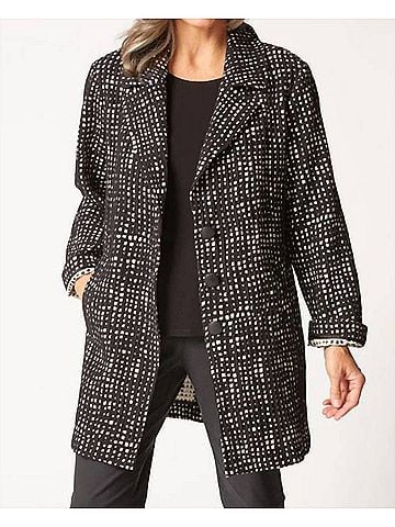 Habitat Paris Car Coat in Autumn Check (view 2)