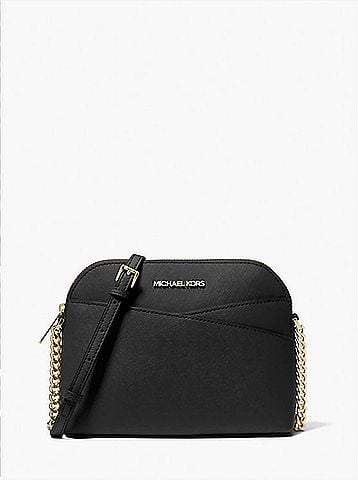 Michael Kors Jet Set Travel Medium Logo Dome Crossbody Bag (VANILLA) (view 1)