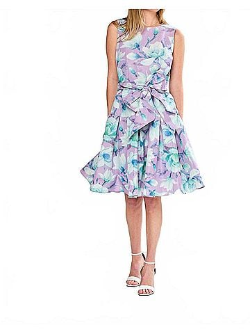 Sara Campbell Giselle Midi Dress in Lilac Floral (view 2)