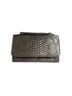 Amazon Essentials Snake Print Black Leather Clutch One size - photo 2