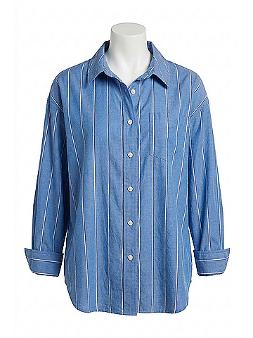 Velvet Heart Randall Button-Down Top in Blue/White Stripe (view 1)