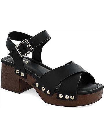Mia Women's Finna Platform Sandal in Black (view 1)