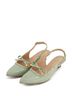 Andrea Solid Green Women's Low Heel Pump Size 8 - photo 4