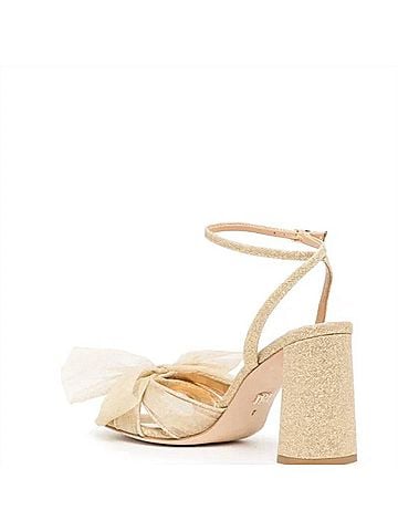 Badgley Mischka Tess Tulle Bow Sandals (view 2)