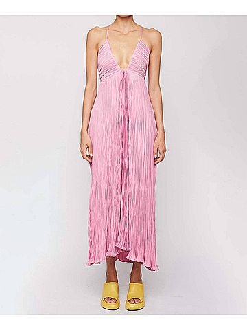 A.L.C. Angelina Midi Dress in Rose Pink (view 2)