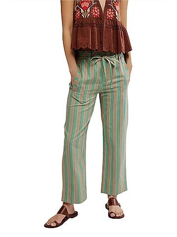 Free People Marielle Pull-On Trouser in Ginger Combo (view 2)