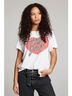 Chaser Graphic White Elton John Script Logo Heart Graphic Tee in White Size L - photo 2