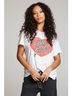 Chaser Graphic White Elton John Script Logo Heart Graphic Tee in White Size L - photo 6