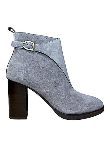 Cole Haan Women's Harrington Grand Riding Bootie in Stormcloud Suede (view 1)