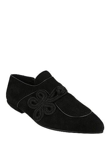 Salvatore Ferragamo Women's Althea Suede Loafers in Black (view 2)