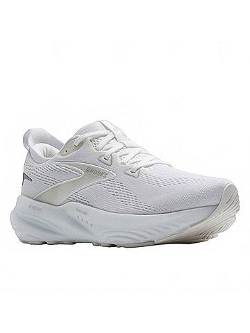 Brooks Women's Glycerin Gts 22 Running Shoes in White/White/Grey (view 2)
