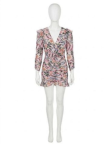Astr Kimbra Dress in Pink Multi Floral (view 1)