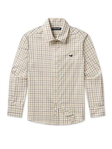 Southern Marsh Youth Chateau Windowpane Dress Shirt (view 1)