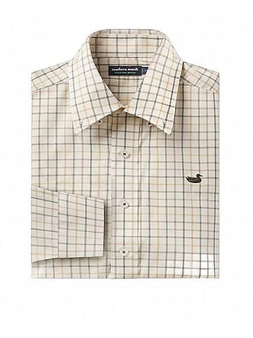 Southern Marsh Youth Chateau Windowpane Dress Shirt (view 2)