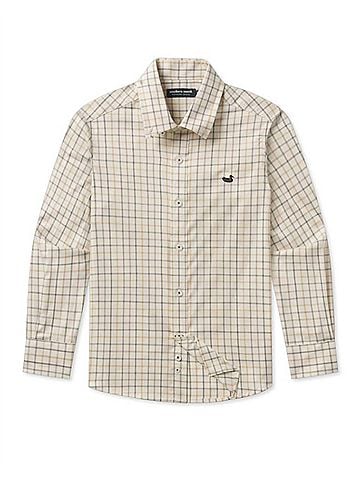 Southern Marsh Youth Chateau Windowpane Dress Shirt (view 1)
