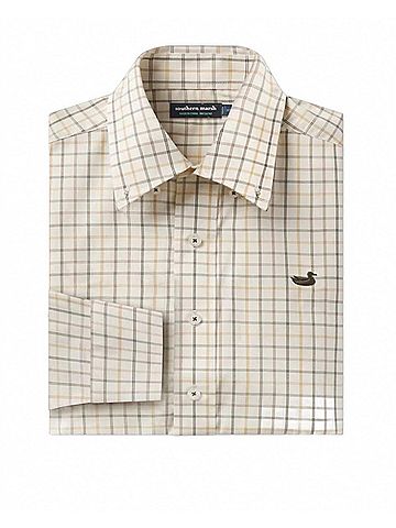 Southern Marsh Youth Chateau Windowpane Dress Shirt (view 2)