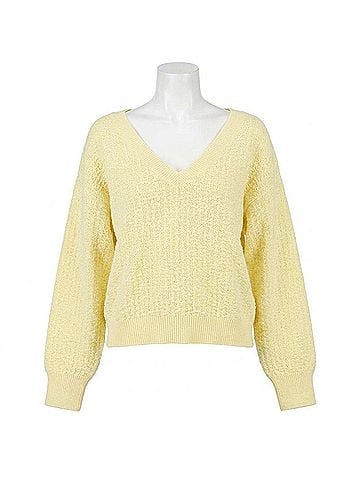 Lucy Paris Mara Buttery Sweater in Yellow (view 1)