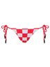 Maaji Red Oahu Low Rise Tie Side Bikini Bottom Size M - photo 1