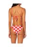 Maaji Red Oahu Low Rise Tie Side Bikini Bottom Size M - photo 4