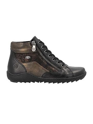 Remonte Women's Liv Leather Ankle Boots in Schwarz/Schwarz-Antique/Antik/Schwarz (view 1)