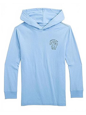 Southern Tide Boys' Long Sleeve Seal Hoodie Tee (view 1)