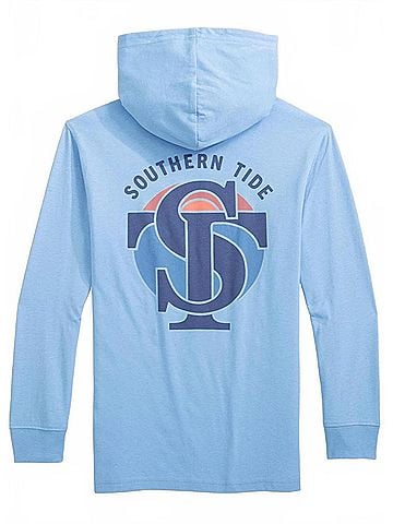 Southern Tide Boys' Long Sleeve Seal Hoodie Tee (view 2)